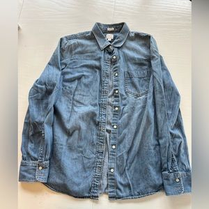 S/M J Crew “perfect fit” denim button down